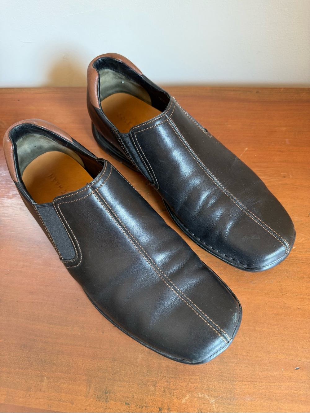 Cole Haan Zeno Black Leather Slip On Loafer, size 11M